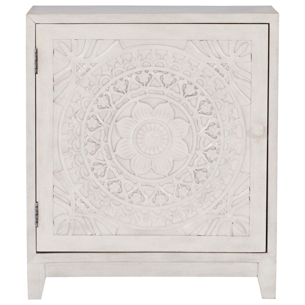 Linon Home Decor Grace Cabinet in Smokey White, , large