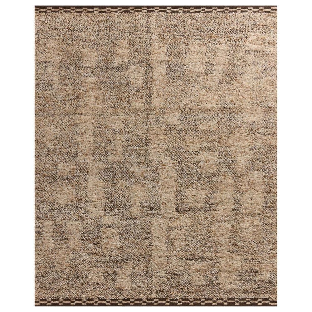 Amber Lewis x Loloi Suki 9"6" x 13"6" Natural and Bark Area Rug, , large