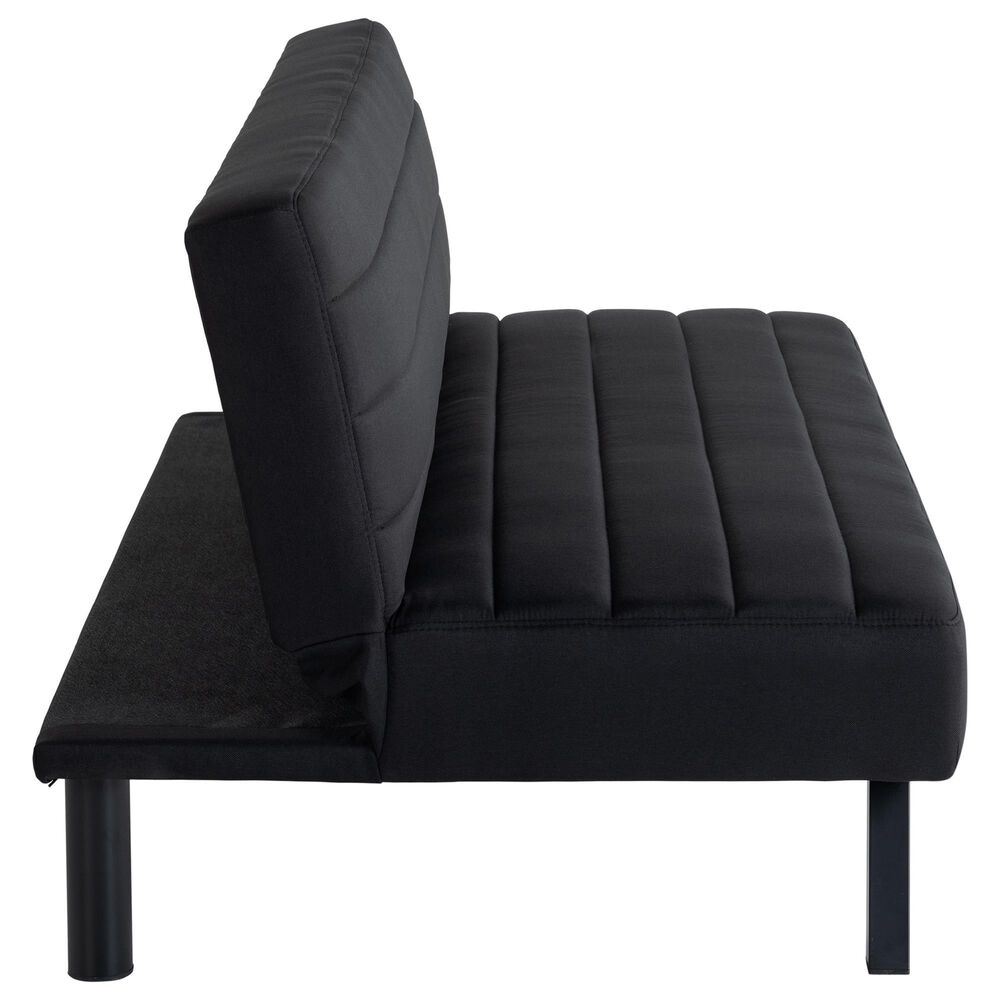 Lifestyle Solutions Dakota Convertible Sofa in Black, , large