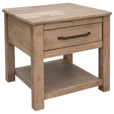 Fallridge Natural Parota End Table in Brown, , large