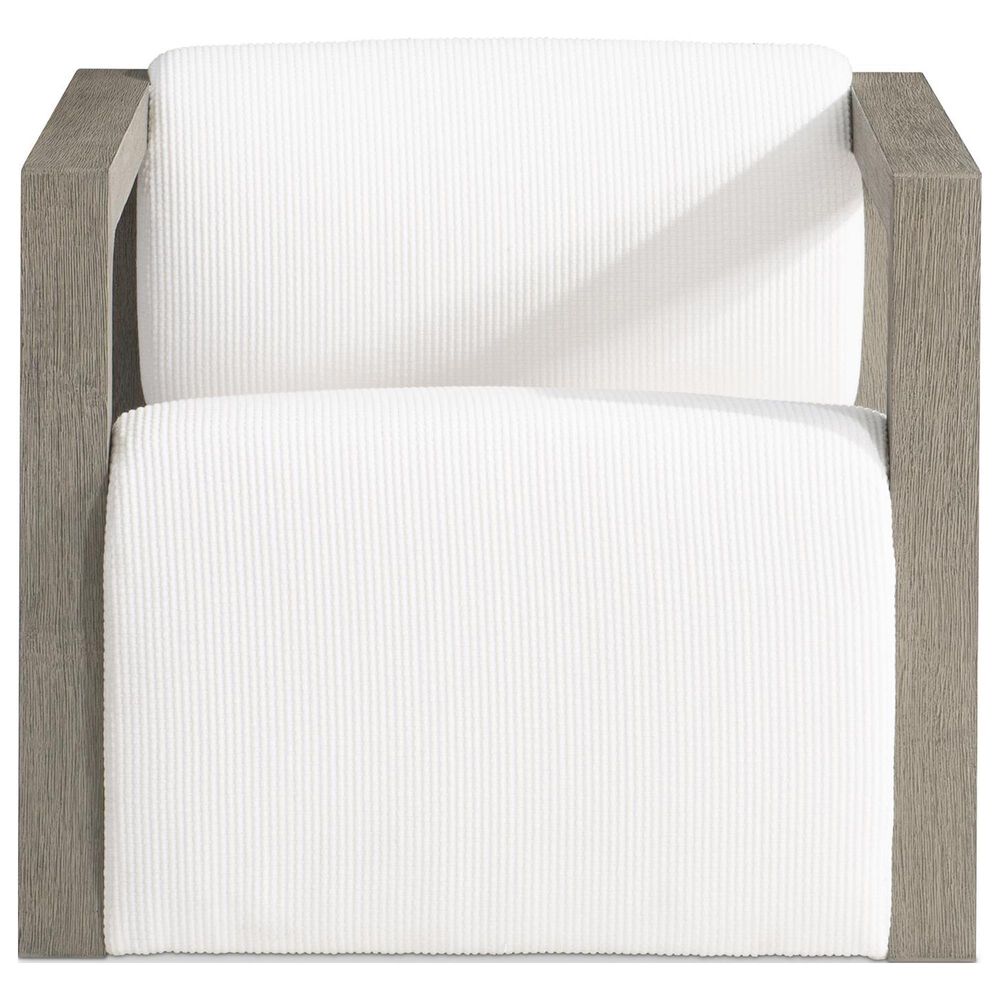 Bernhardt Leilani Outdoor Swivel Chair in White Cream, , large