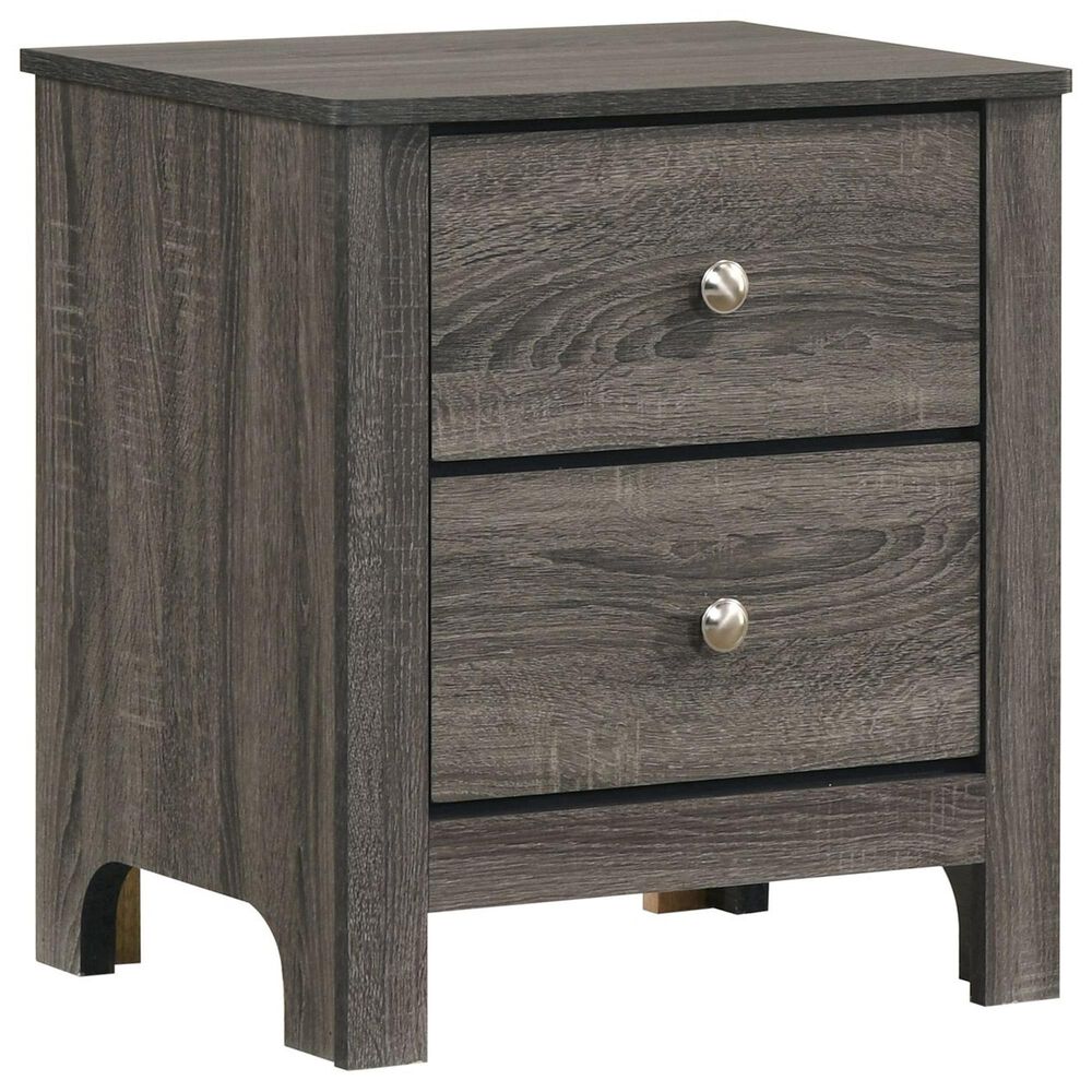 Mayberry Hill Sami 2 Drawer Nightstand in Gray, , large