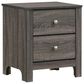 Mayberry Hill Sami 2 Drawer Nightstand in Gray, , large