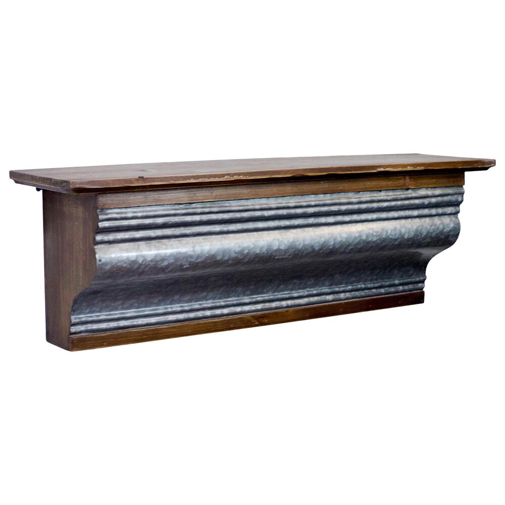 VIP Home and Garden Floating Shelf in Brown and Grey, , large