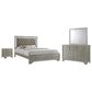 Crown Mark Lyssa 4-Piece King Panel Bedroom Set in Champagne, , large