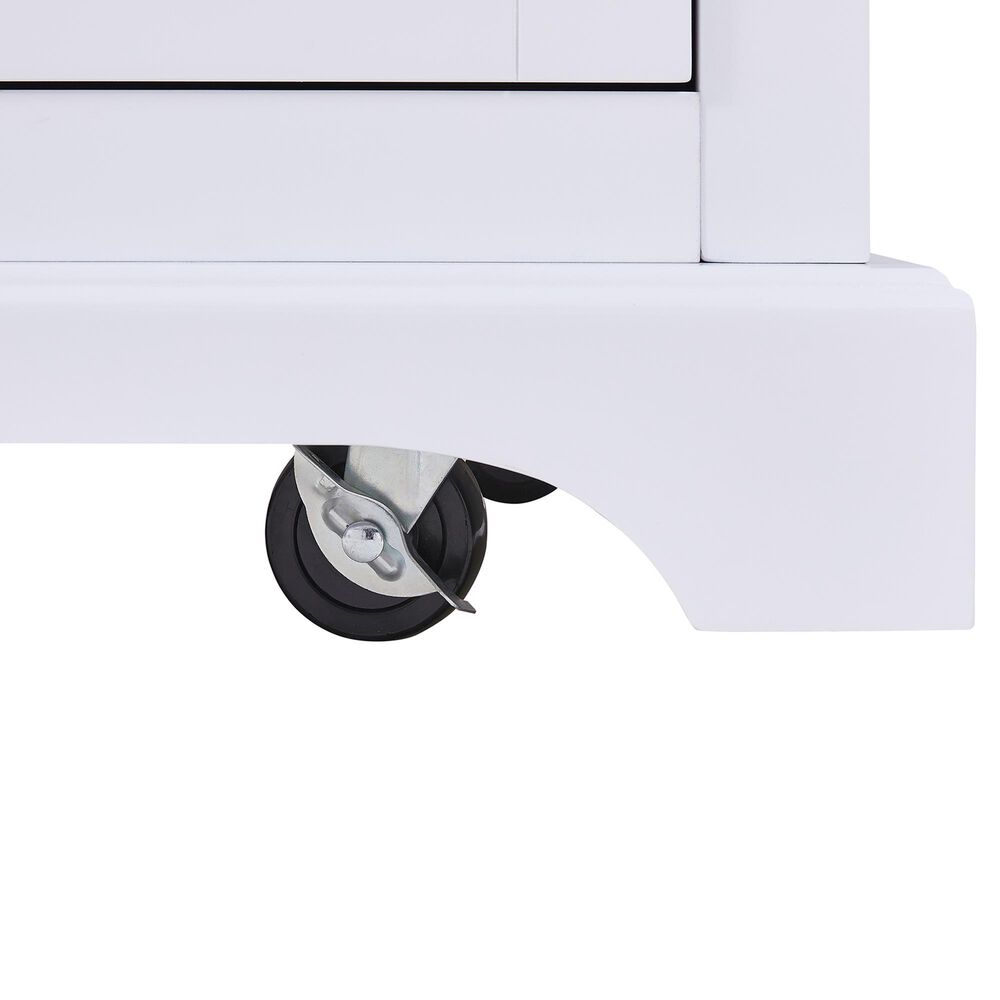 HOMLUX 53" Large Kitchen Island with 3.5" Thick Desktop in White, , large