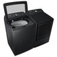 Samsung 5.2 Cu. Ft. Smart Top Load Impeller Washer and 7.4 Cu. Ft. Electric Dryer in Brushed Black, , large