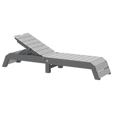 Amish Orchard Urban Outdoor Chaise Lounge in Dove Gray and Slate, , large