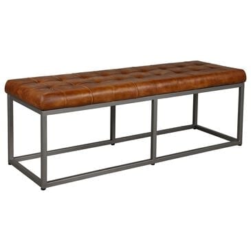 Forma & Co Quarter Horse Bench in Cinnamon Brown Leather, , large