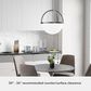 Hunter Wedgefield 4-Light Pendant in Brushed Nickel, , large