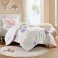 Hampton Park Gracie 3-Piece Twin Comforter Set in White and Purple, , large
