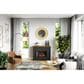 Endress International Washington 48" Electric Fireplace with Mantel in Smoke and Whiskey, , large