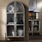 Crestview Collection Finnley Curio Cabinet in Khaki, , large