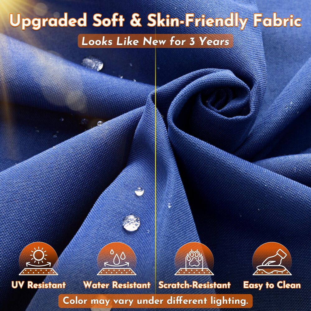 HOMLUX 9-Piece Modular Patio Conversation Set in Navy Blue, , large