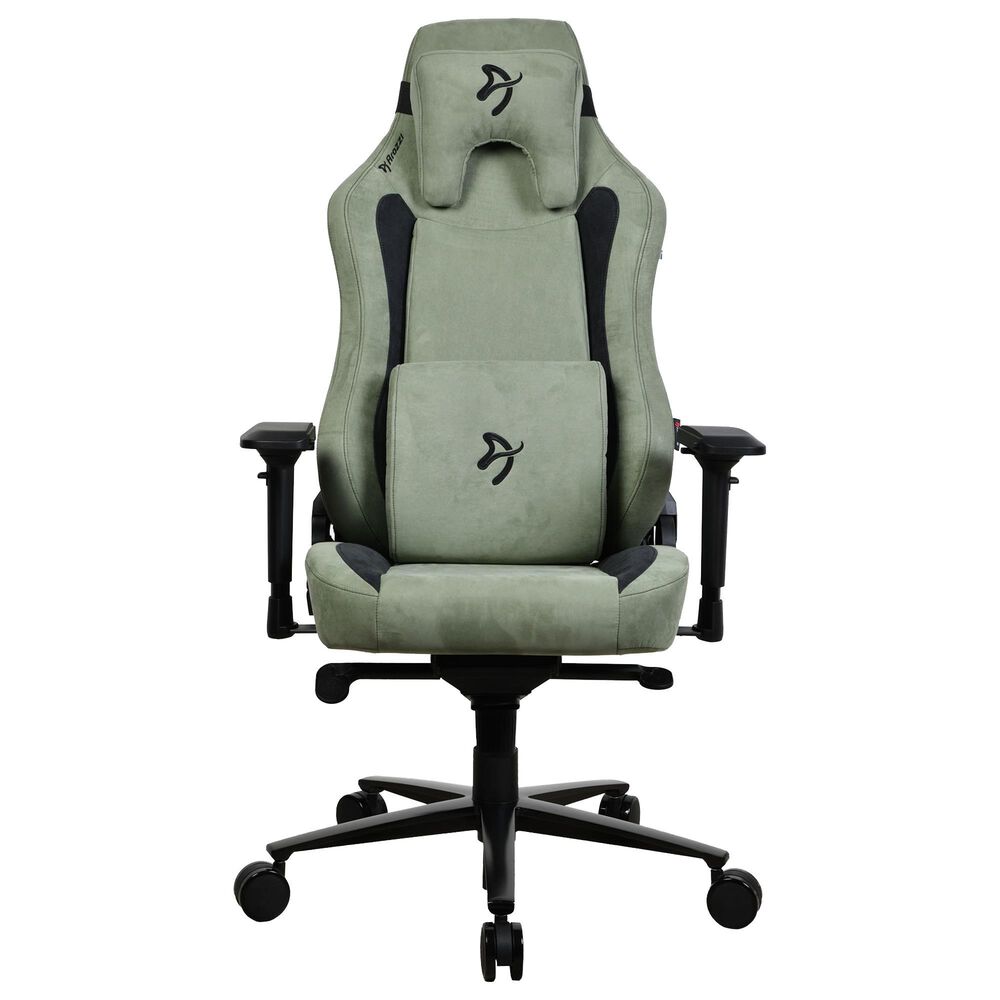 Arozzi Vernazza Supersoft Fabric Gaming Chair in Forest Green, , large