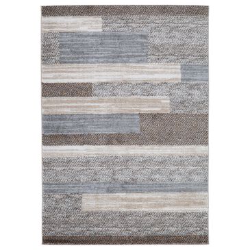 Ashley Sethburn 5" x 7" Cream, Brown and Gray Area Rug, , large