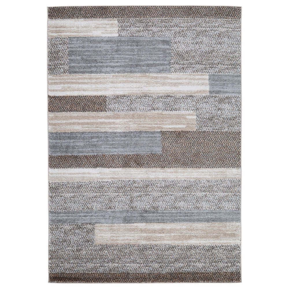 Ashley Sethburn 5" x 7" Cream, Brown and Gray Area Rug, , large