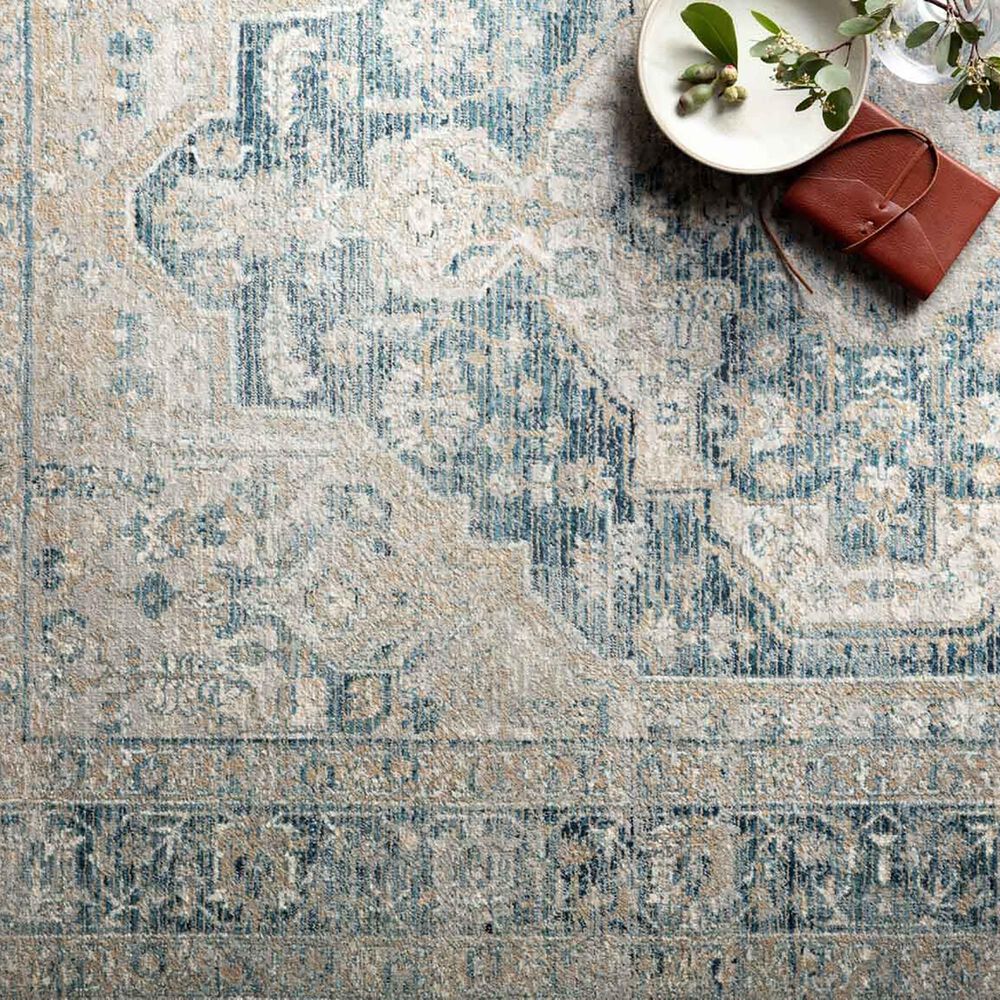 Magnolia Home Elise ELI-01 9&#39;9&quot; x 13&#39; Neutral and Blue Area Rug, , large