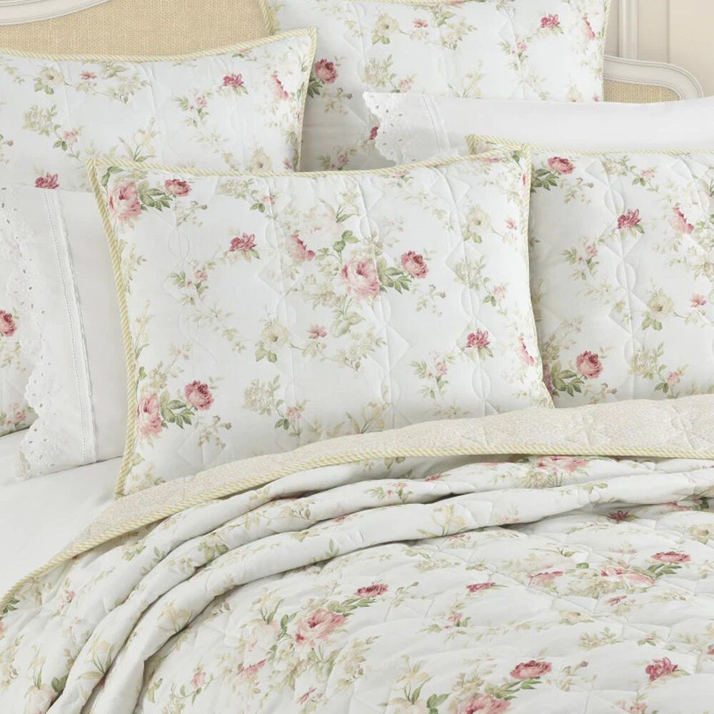 J. Queen New York Amalia King/California King Quilt in Rose, , large