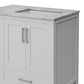 Lexora Home Jacques 36" Right Offset Single Bathroom Vanity in White with 2 cm White Carrara Marble Top and Rectangular Sink, , large