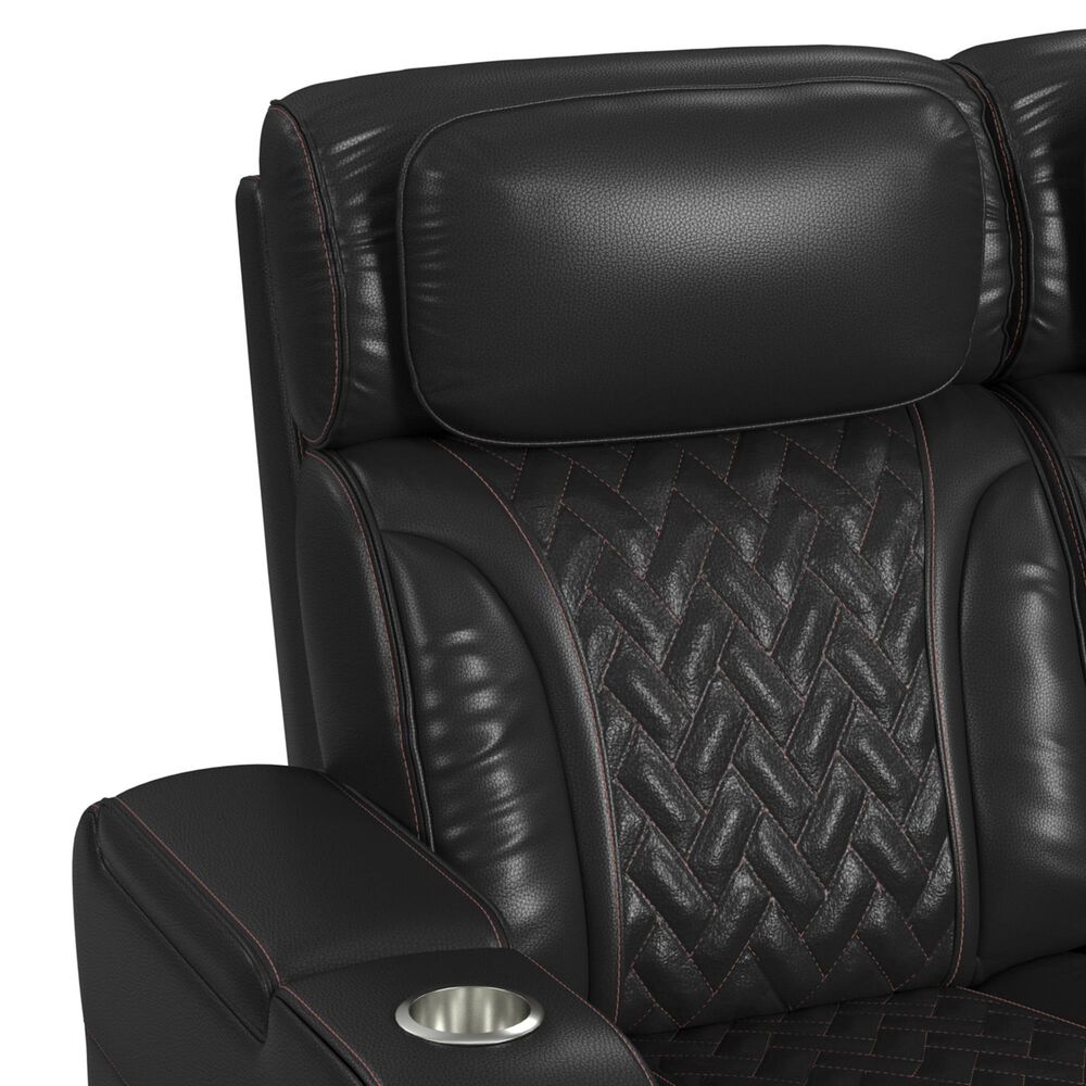 Mayberry Hill Prime Time Power Reclining Sofa in Jett Black, , large
