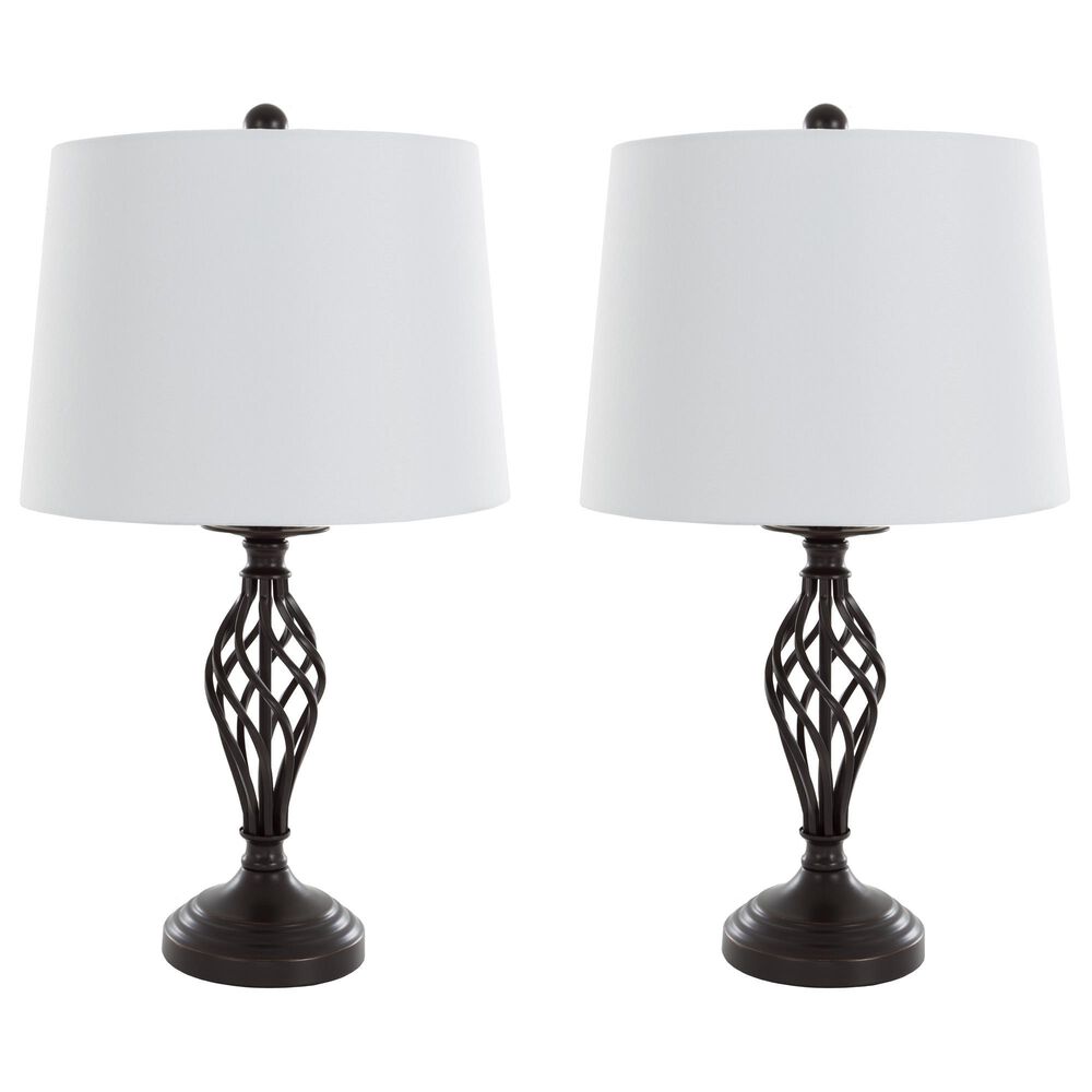 Timberlake Spiral Cage Table Lamp in Oil-Rubbed Bronze (Set of 2), , large