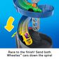 Hot Wheels Spiral Stunt Speedway Toddler Race Track Set with 2 Toy Cars, , large
