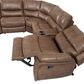 Steve Silver Lehi 6-Piece Manual Reclining Sectional in Brindle, , large