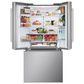 LG 24.5 Cu. Ft. 3-Door French Door Refrigerator in Stainless Steel, , large