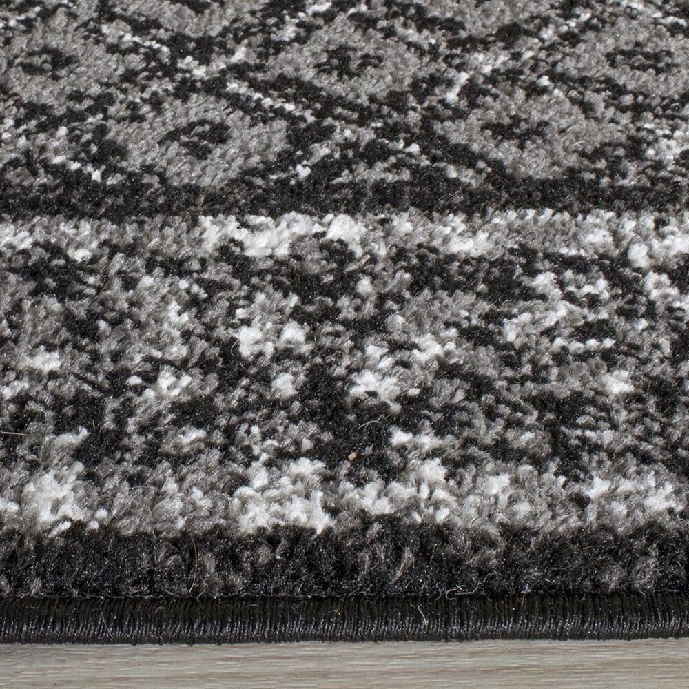 Safavieh Adirondack ADR110A-4R 4&#39; x 4&#39;  Black/Silver Round Rug, , large