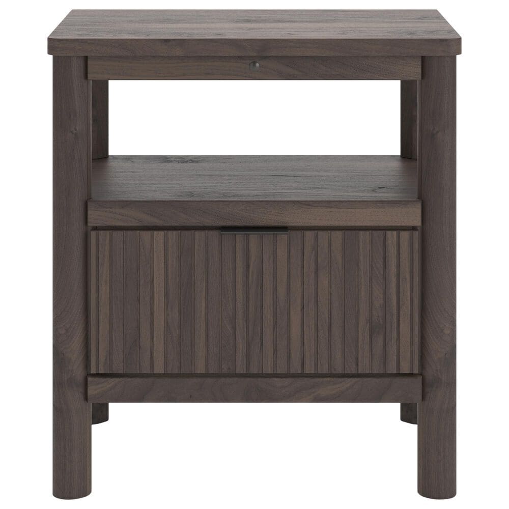 Ashley Pamytta 4-Piece King Panel Platform Bedroom Set in Rich Brown, , large
