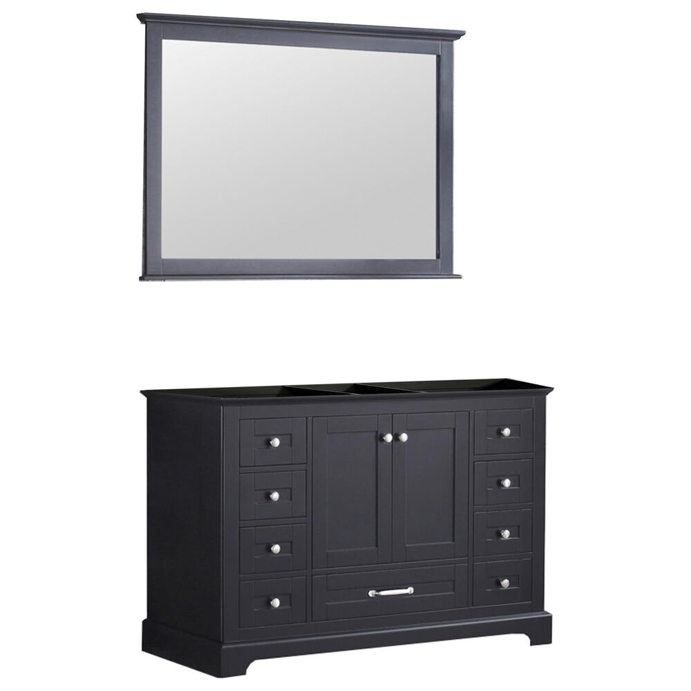 Lexora Home Dukes 48" Single Bathroom Vanity and Mirror in Espresso, , large