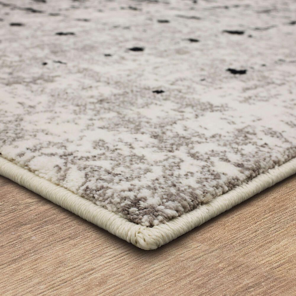 Karastan Epiphany Flux Screen  2&#39; x 3&#39; Alabaster Area Rug, , large