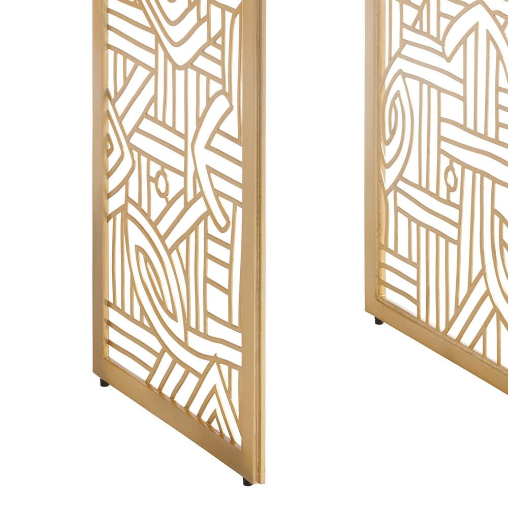 Lexington Home Brands Palm Desert Redford Accent Table in Gold, , large