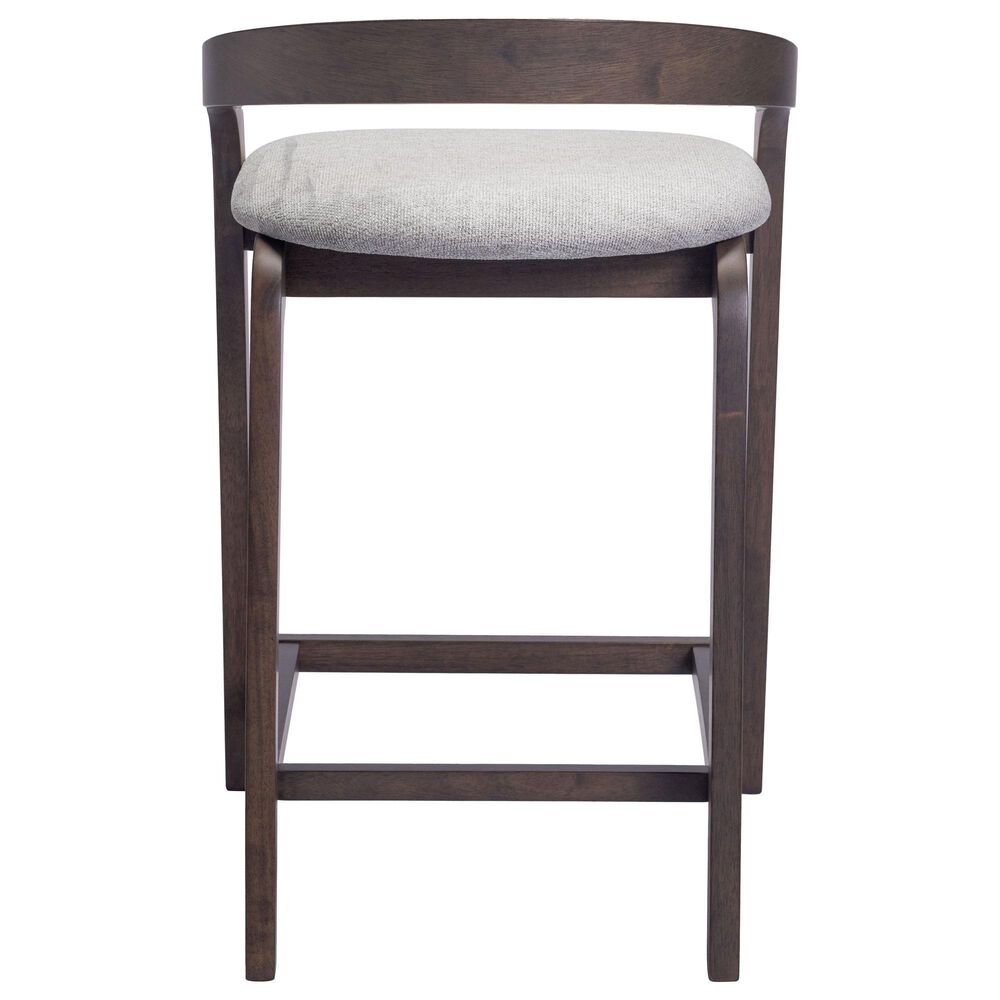 Zuo Modern Troy Counter Stool in Dove Gray &amp; Espresso, , large