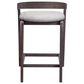 Zuo Modern Troy Counter Stool in Dove Gray & Espresso, , large