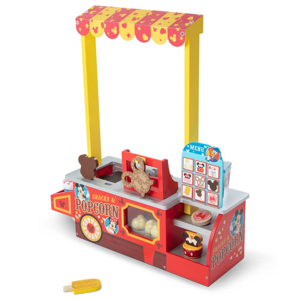 Melissa &amp; Doug Disney Snacks and Popcorn Wooden Food Counter, , large