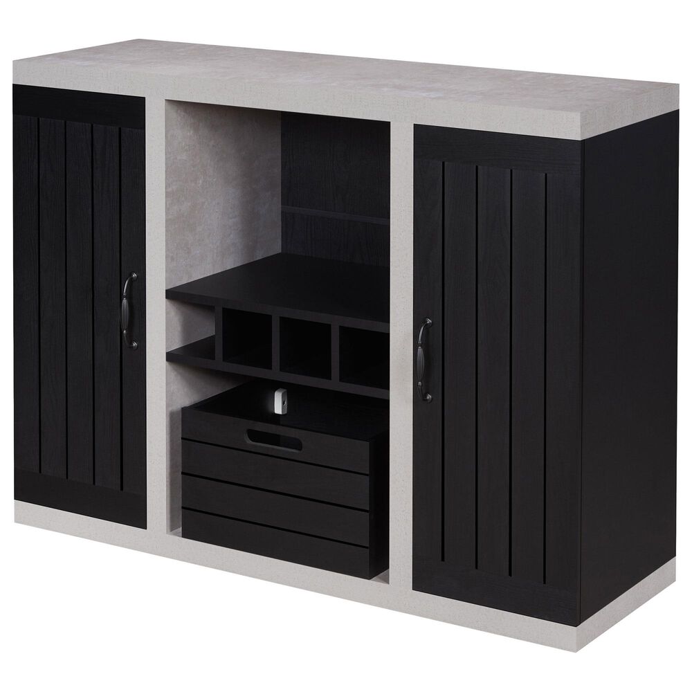 Furniture of America Taylor Buffet in Black/Cement, , large