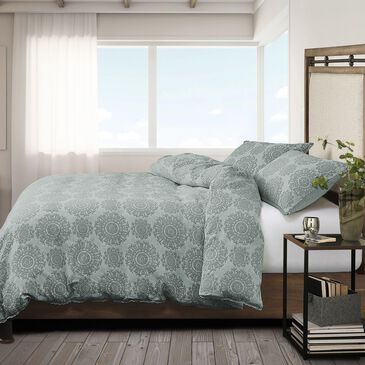 Vista Haus McKinley 3-Piece Queen Duvet Set in Slate Blue, , large