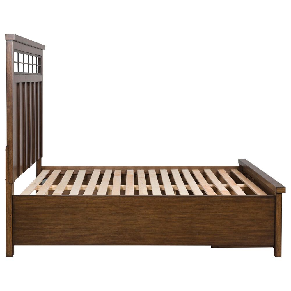 Ashley Taffenbrook 4-Piece King Storage Bedroom Set in Medium Brown and Black, , large