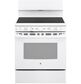 GE Appliances 30" Freestanding Self-Cleaning Radiant Front-Mount Range in White, , large