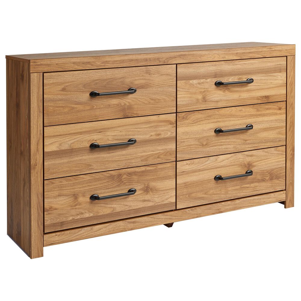 Ashley Pasklyn 3-Piece King Bedroom Set in Rich Honey Brown, , large