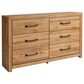 Ashley Pasklyn 3-Piece King Bedroom Set in Rich Honey Brown, , large