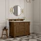 James Martin Vanities Brookfield 48" Single Bathroom Vanity in Honey Oak with 3 cm Victorian Silver Quartz Top and Rectangular Sink, , large