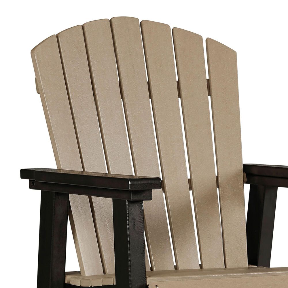 Ashley Fairen Trail Tall Barstool in Black and Driftwood - Set of 2, , large