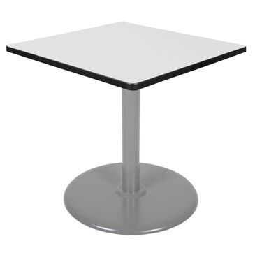 Regency Global Sourcing Cain 30" Square Dining Table in White and Grey - Table Only, , large