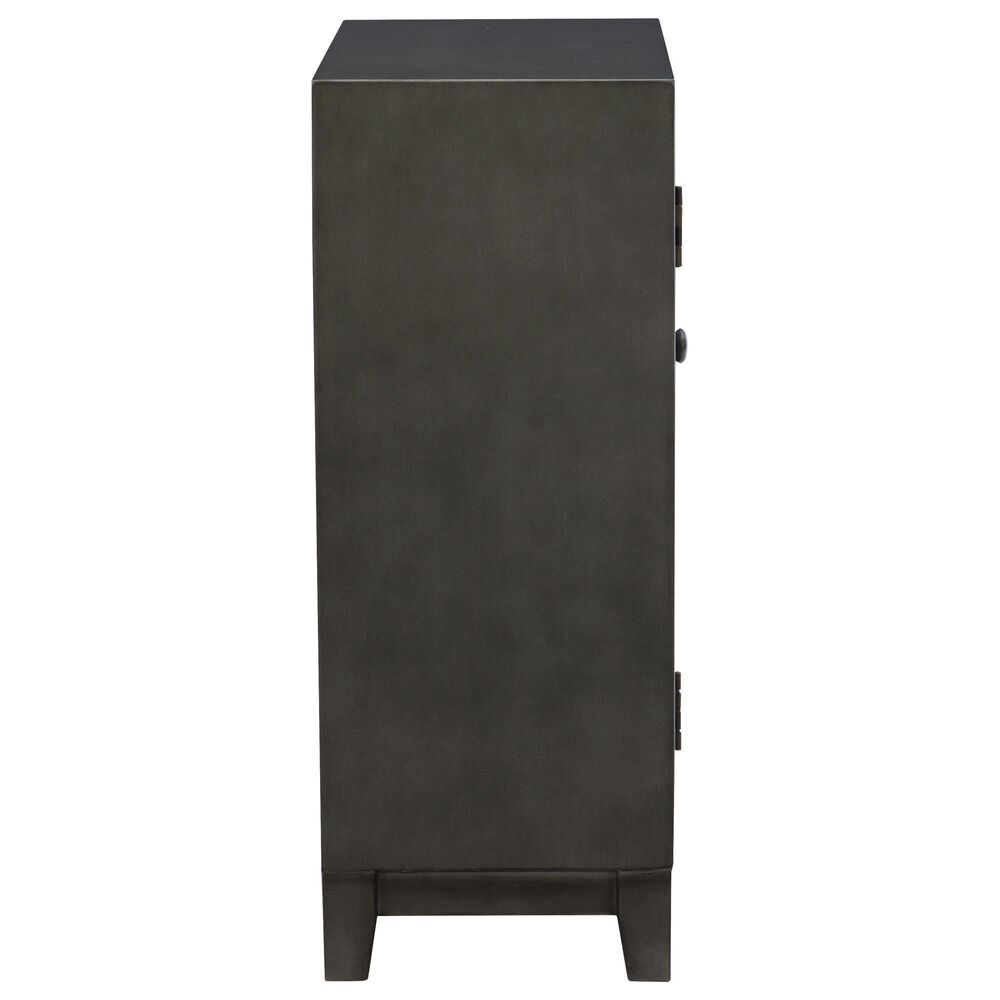 Linon Home Decor Grace Cabinet in Dark Grey, , large