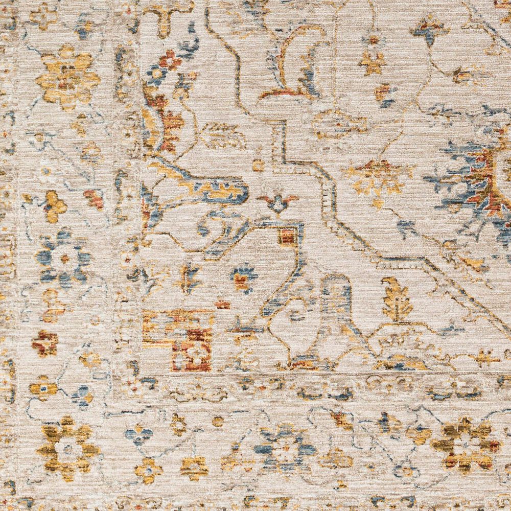 Surya Reina Light Gray, Medium Gray, Cream, Light Brown, Denim, Rust, Mustard and Olive 2' x 2'11" Area Rug, , large