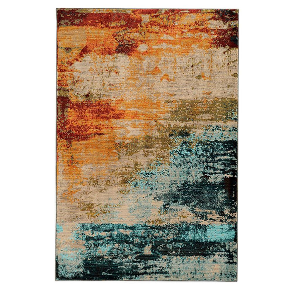 Oriental Weavers Sedona 6365A 2'3" x 7'6" Blue Area Rug, , large