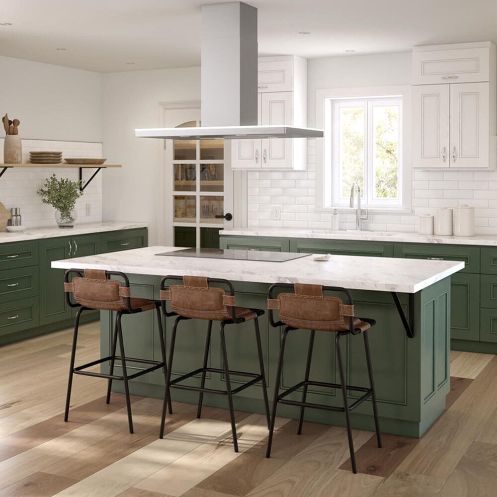 Zephyr Luce 42" Island-Mount Chimney Range Hood in Stainless Steel, , large